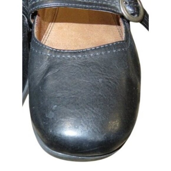 Lifestride Demi Black Vegan Leather Mary Jane Buckle Wedges 8.5 antifatigue - Picture 3 of 12